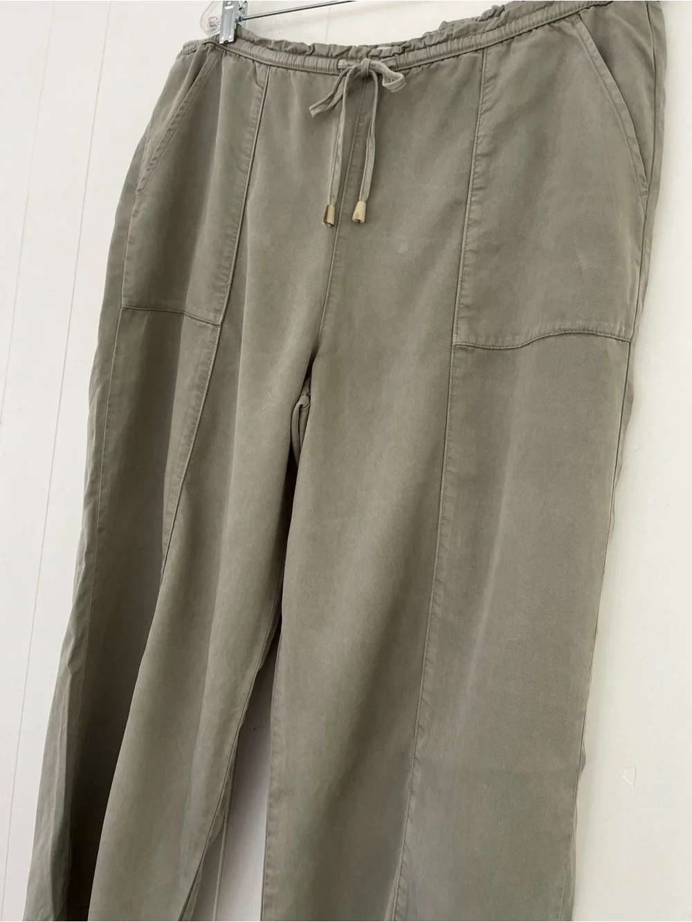 Joie 100% Lyocell Lagenlook Vacation Light Weight Wide Leg Pants Size XL - Picture 6 of 11